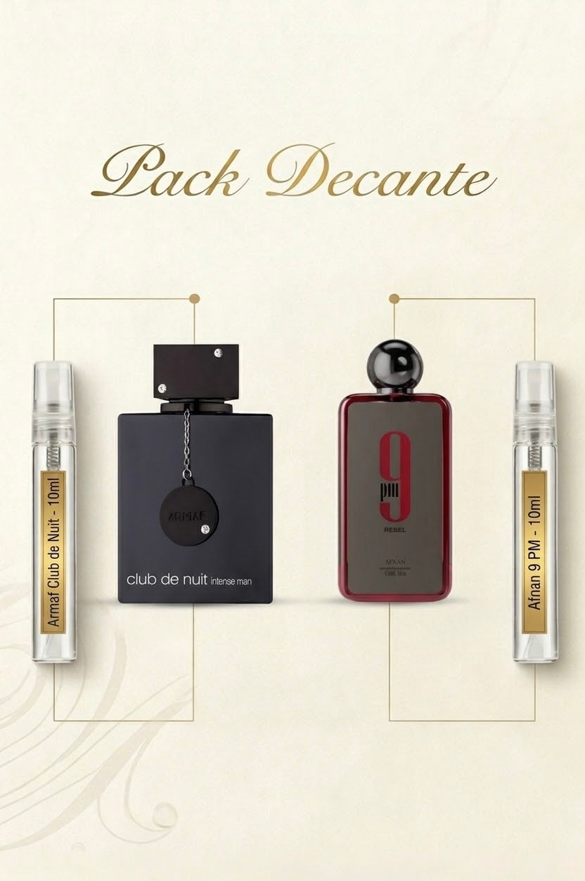 Pack decante club de nuit + 9pm rebel